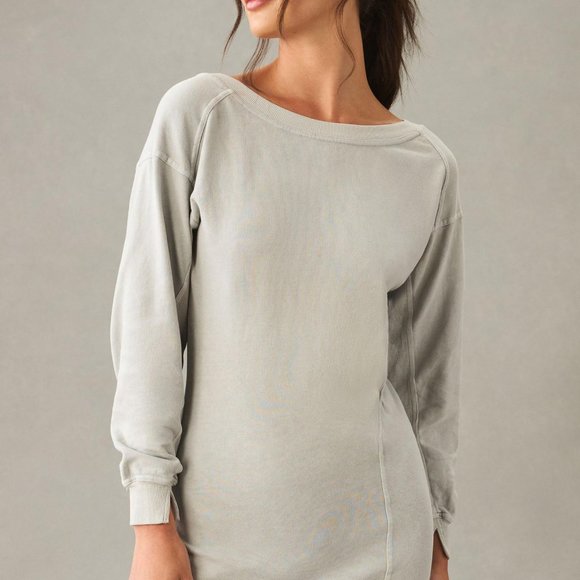 Brand New Daily Practice by Anthropologie Darla Long-Sleeve Open-Back Dress - Picture 4 of 8